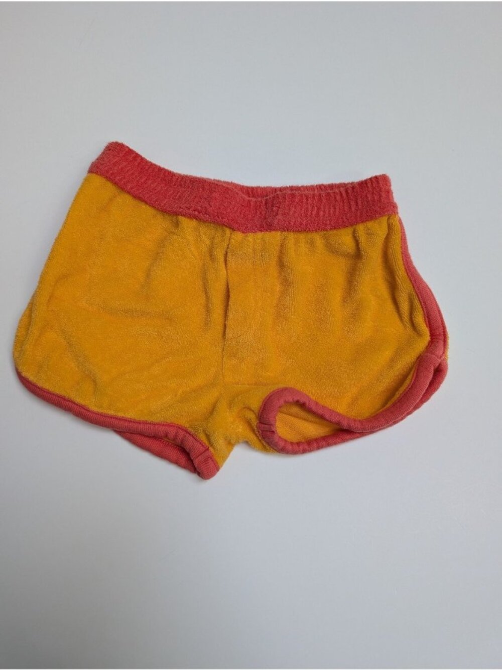 Kate Quinn Organic Cotton Terry Track Shorts Orange Emberglow 5Y